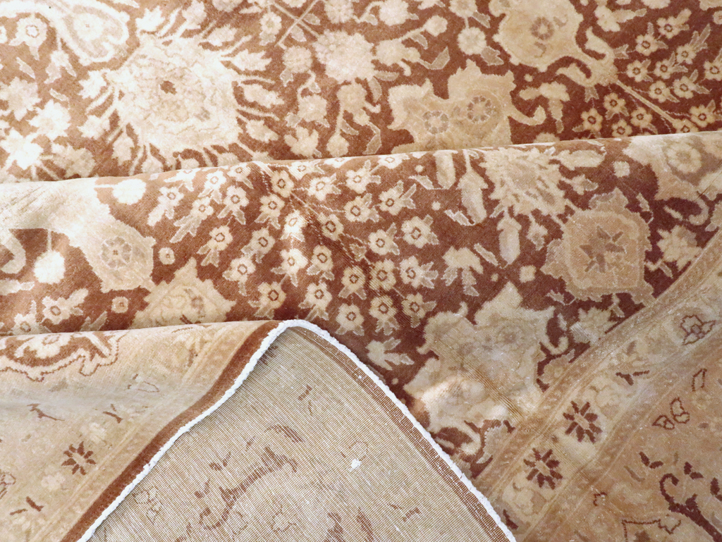 Vintage Persian Tabriz Carpet, No.14177 - Staging