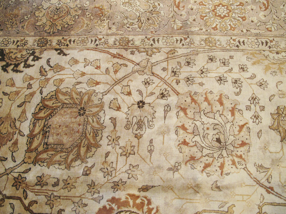 Vintage Persian Tabriz Carpet, No.14183 - Staging