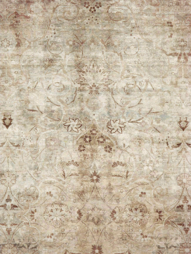 Antique Persian Lavar Kerman Carpet, No.14200 - Staging