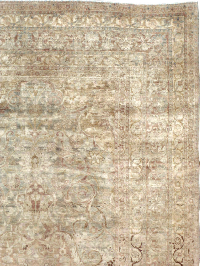 Antique Persian Lavar Kerman Carpet, No.14200 - Staging
