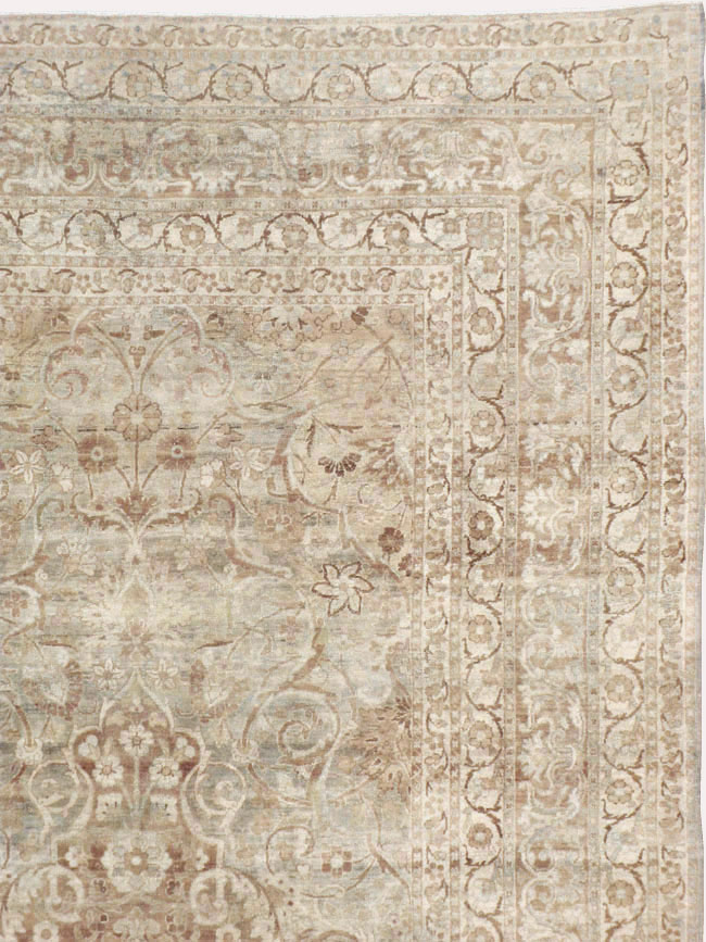 Antique Persian Lavar Kerman Carpet, No.14200 - Staging