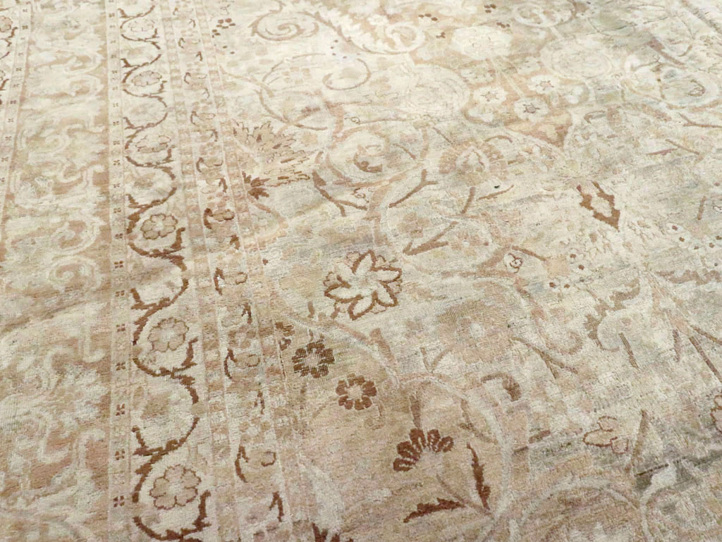 Antique Persian Lavar Kerman Carpet, No.14200 - Staging