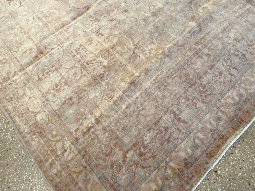 Antique Persian Lavar Kerman Carpet, No.14200 - Staging