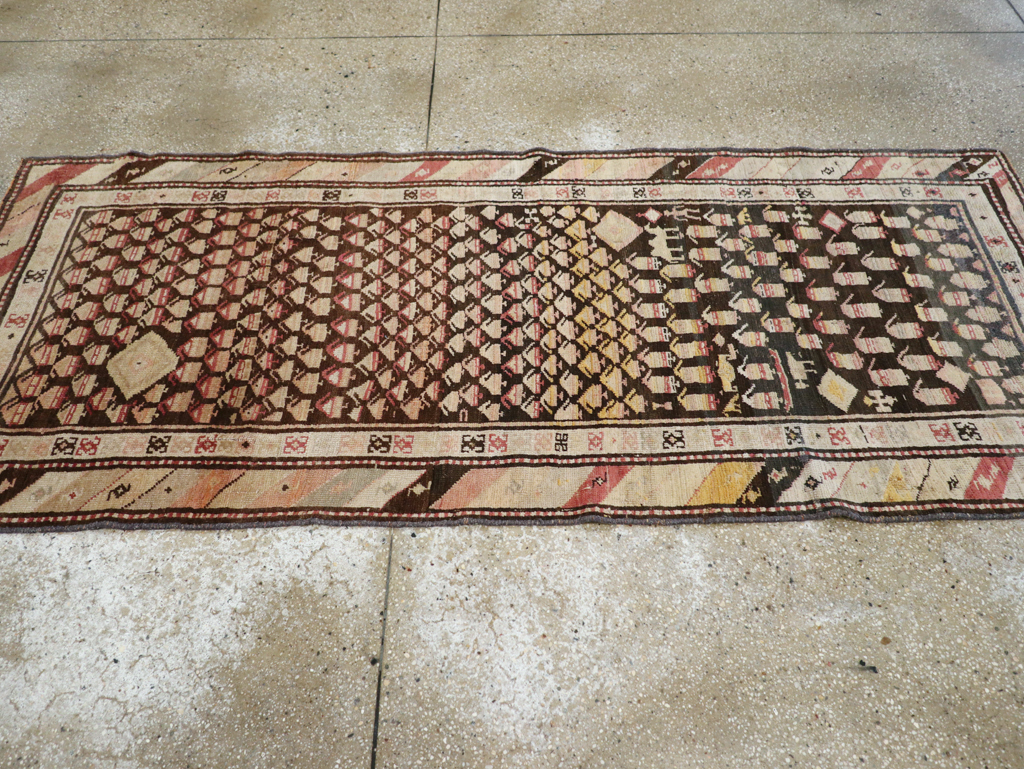 Antique Persian Kurd Rug, No.14205 - Staging