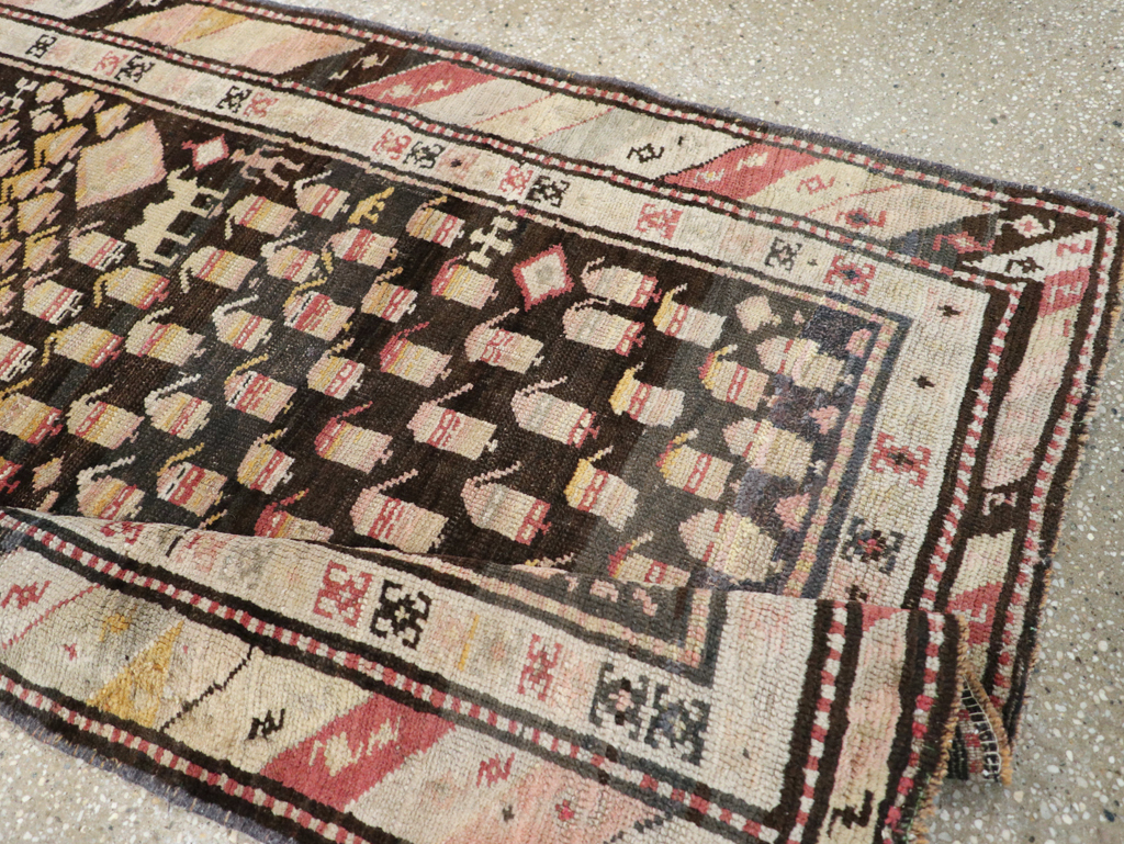 Antique Persian Kurd Rug, No.14205 - Staging