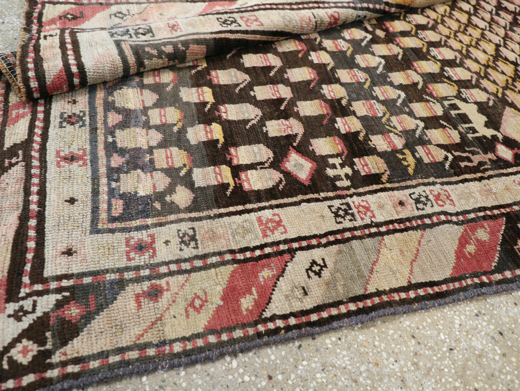 Antique Persian Kurd Rug, No.14205 - Staging