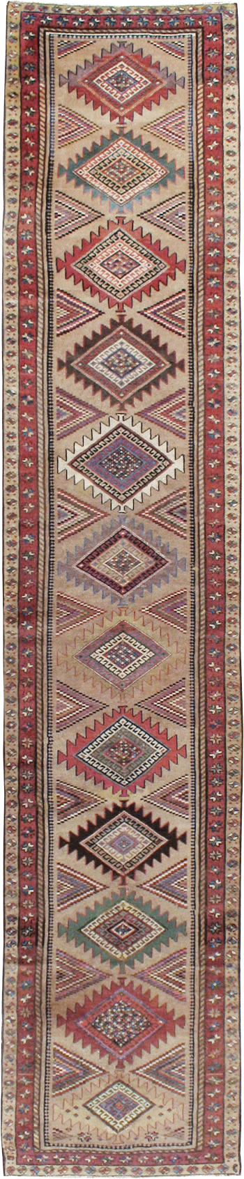 Antique Persian Serab Runner, No.14219 - Staging