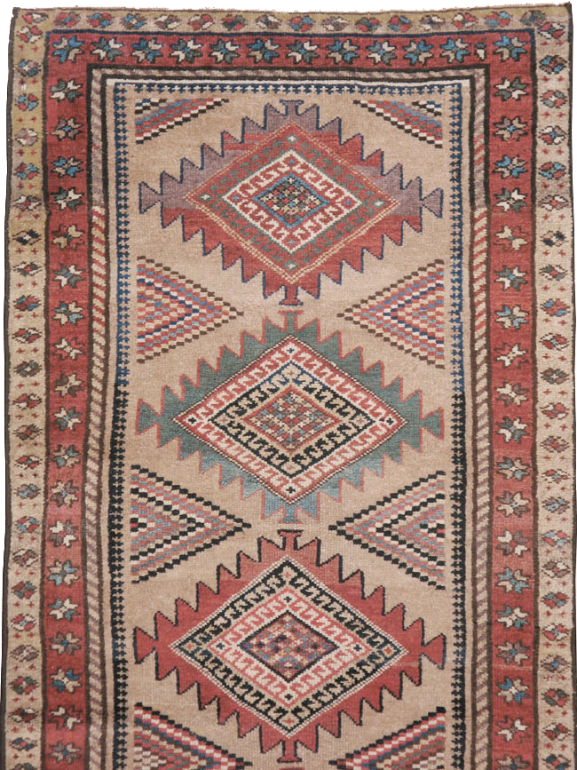Antique Persian Serab Runner, No.14219 - Staging