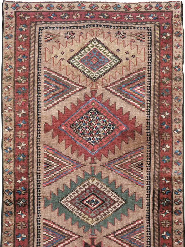 Antique Persian Serab Runner, No.14219 - Staging