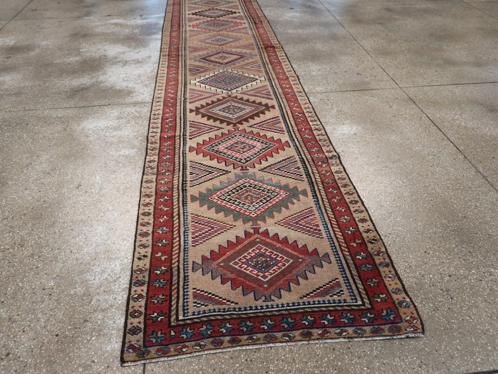 Antique Persian Serab Runner, No.14219 - Staging