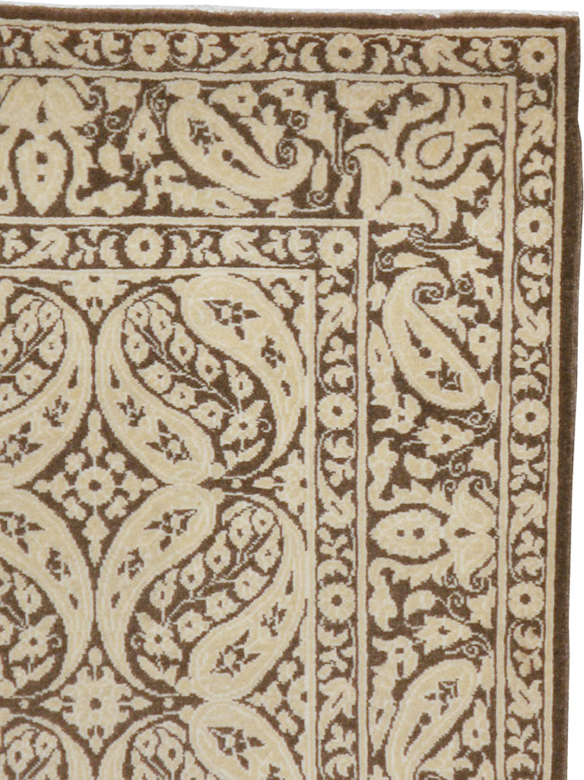 Modern Persian Tabriz Rug, No.14223 - Staging