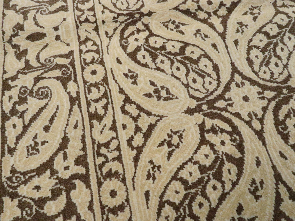 Modern Persian Tabriz Rug, No.14223 - Staging