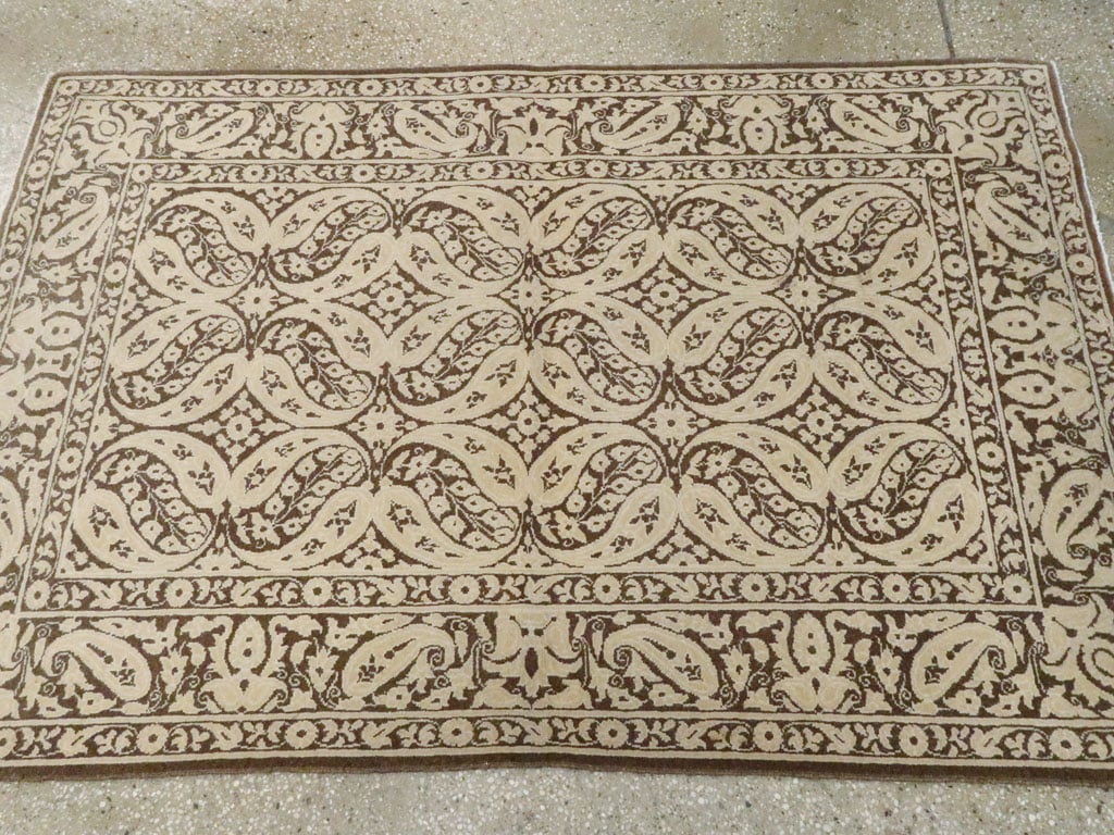 Modern Persian Tabriz Rug, No.14223 - Staging