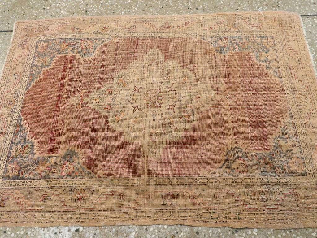 Vintage Turkish Kayseri Rug, No.14231 - Staging