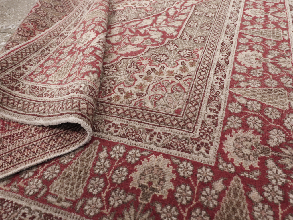 Antique Persian Tabriz Rug, No.14232 - Staging