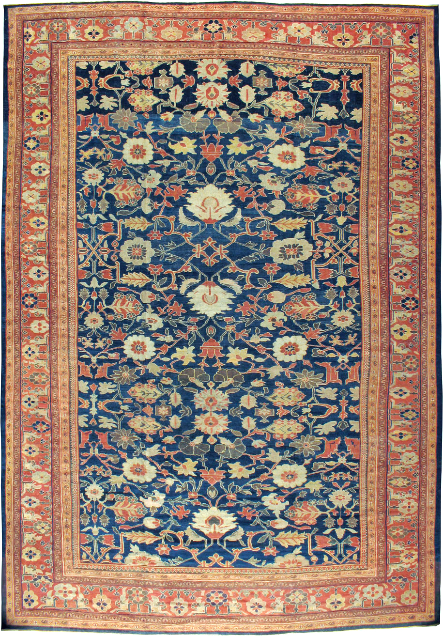 Antique Persian Sultanabad Carpet, No.14235 - Staging