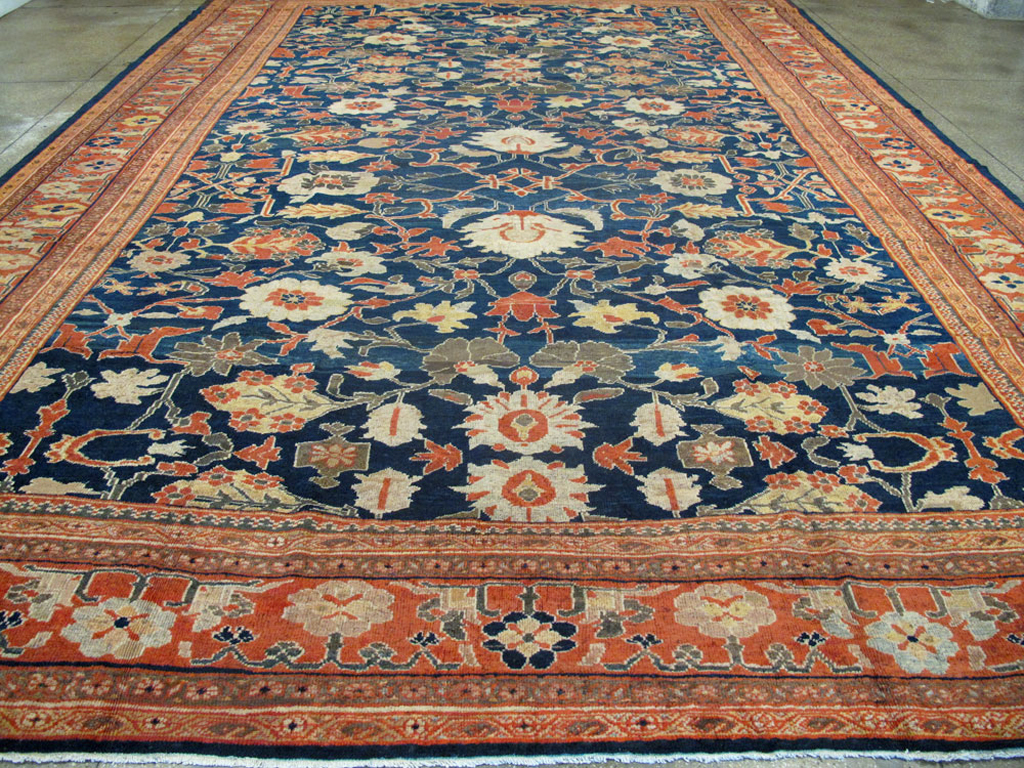 Antique Persian Sultanabad Carpet, No.14235 - Staging