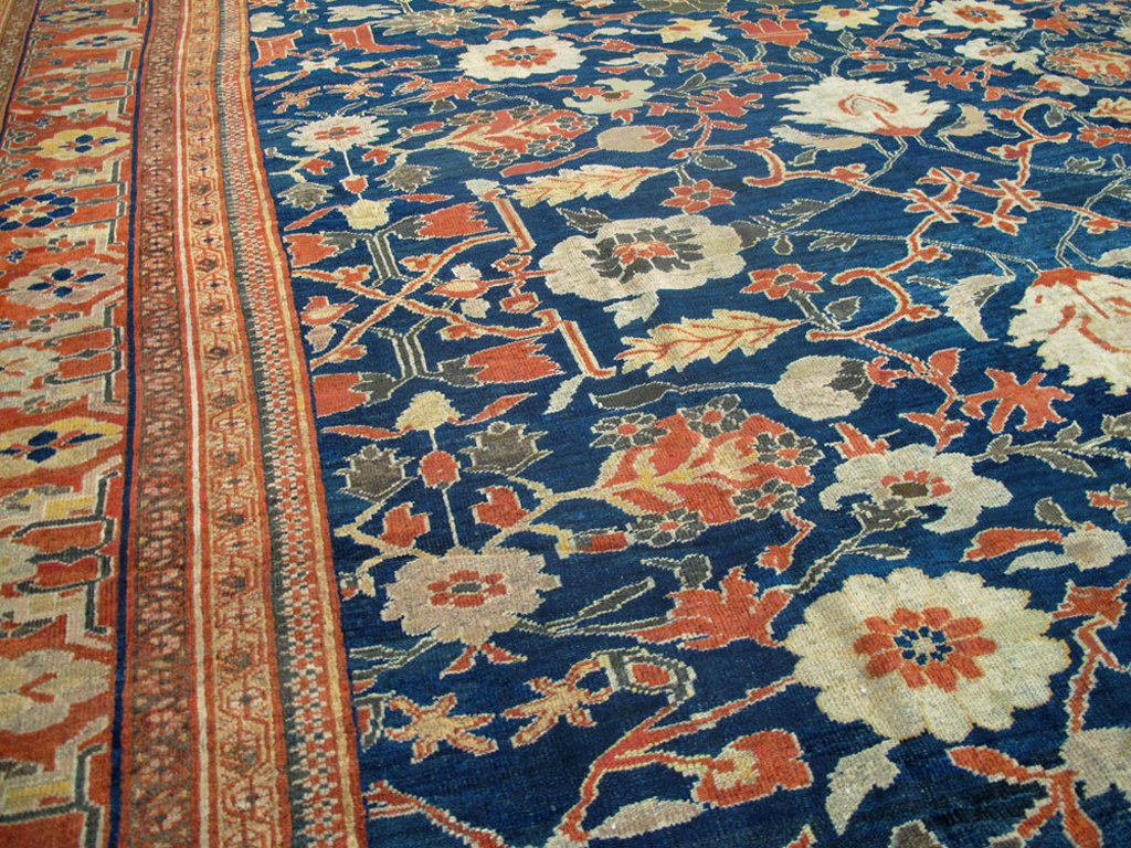 Antique Persian Sultanabad Carpet, No.14235 - Staging