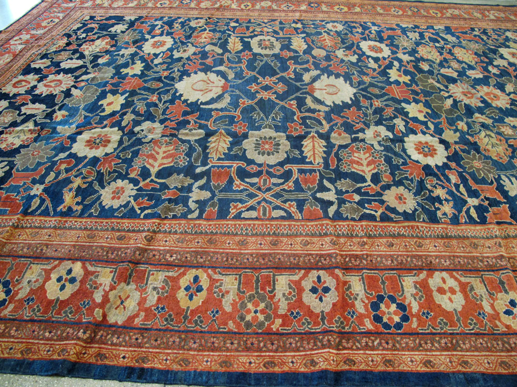 Antique Persian Sultanabad Carpet, No.14235 - Staging