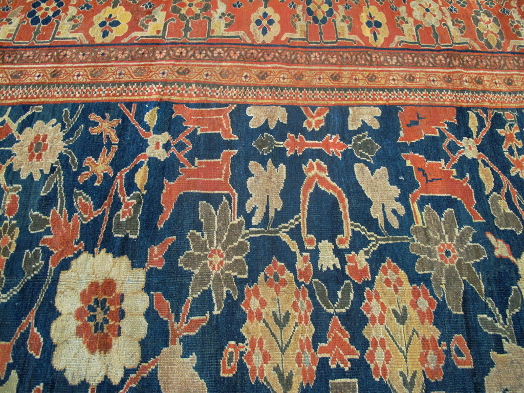 Antique Persian Sultanabad Carpet, No.14235 - Staging