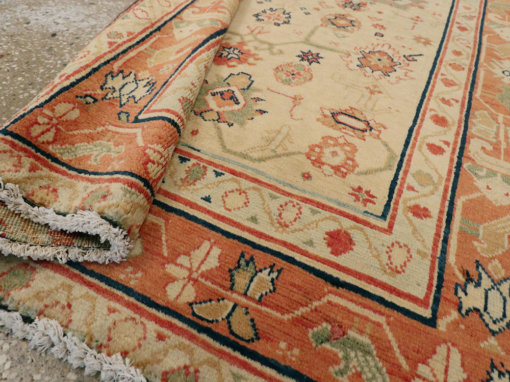 Antique Indian Lahore Rug, No.14241 - Staging