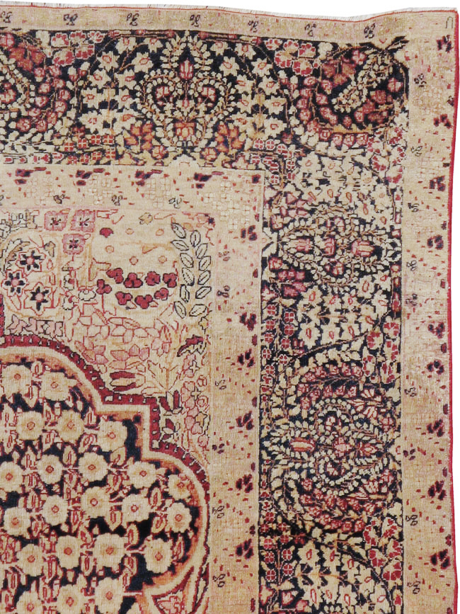 Antique Persian Lavar Kerman Rug, No.14258 - Staging