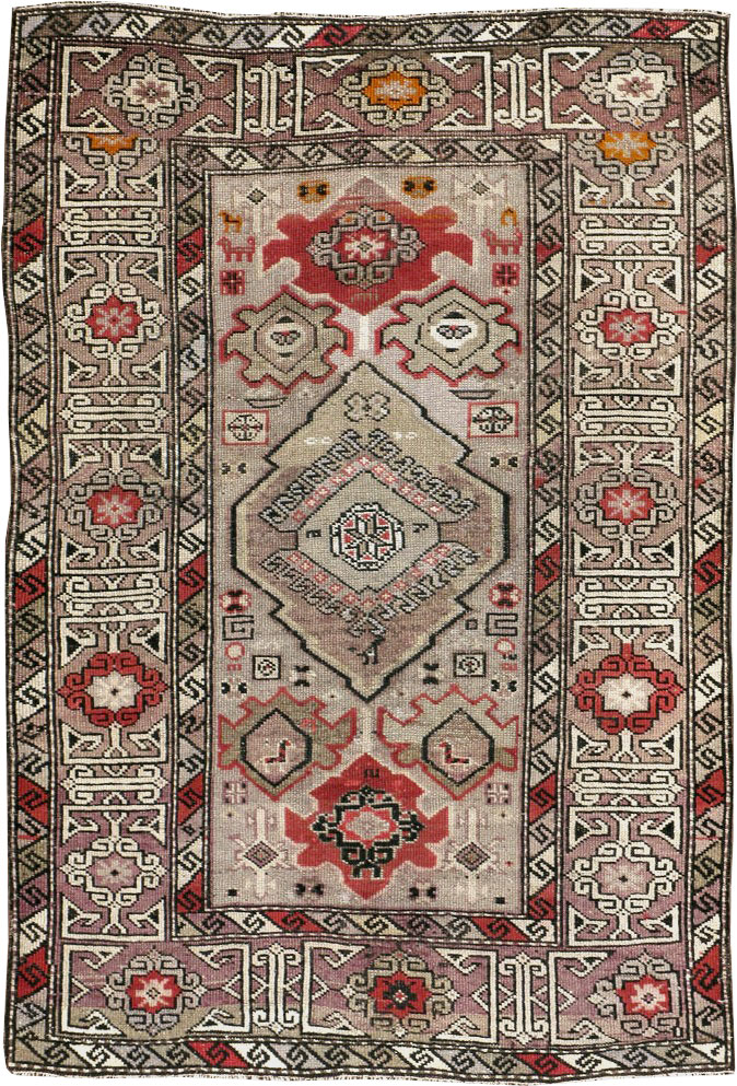 Antique  Caucasian Kazak Rug, No.14297 - Staging