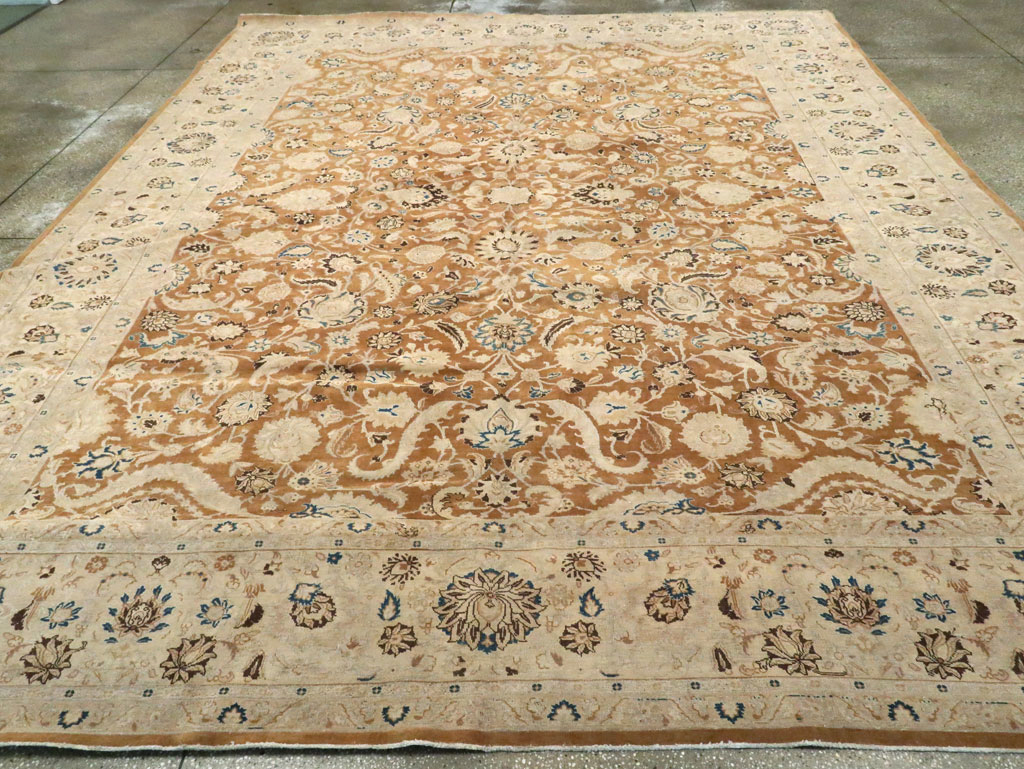 Antique Persian Tabriz Rug, No.14306 - Staging