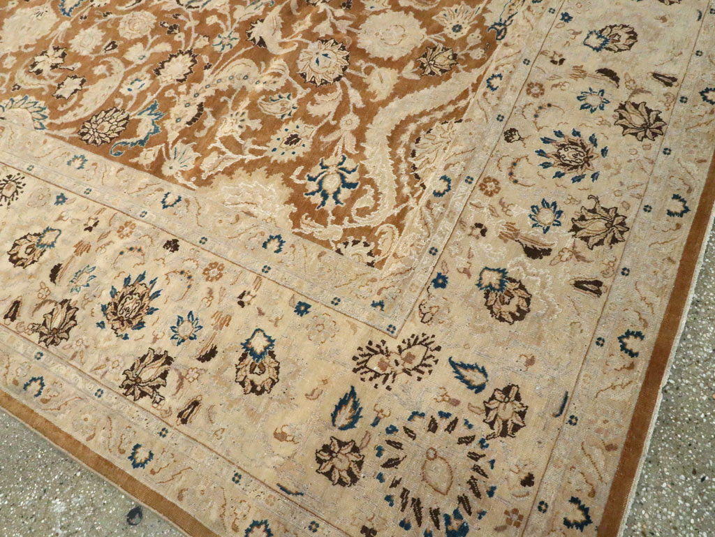 Antique Persian Tabriz Rug, No.14306 - Staging