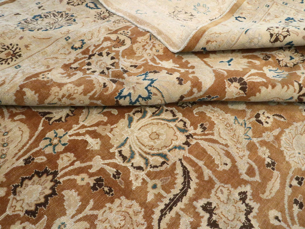 Antique Persian Tabriz Rug, No.14306 - Staging