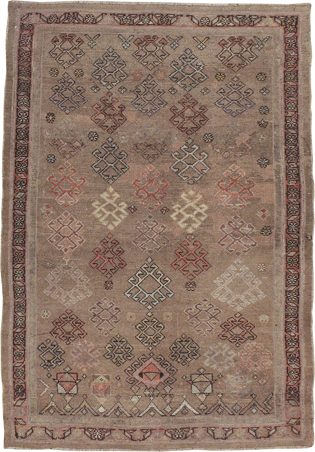 Antique Persian Kurd Rug, No.14330 - Staging
