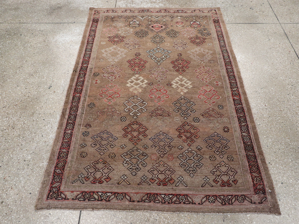 Antique Persian Kurd Rug, No.14330 - Staging
