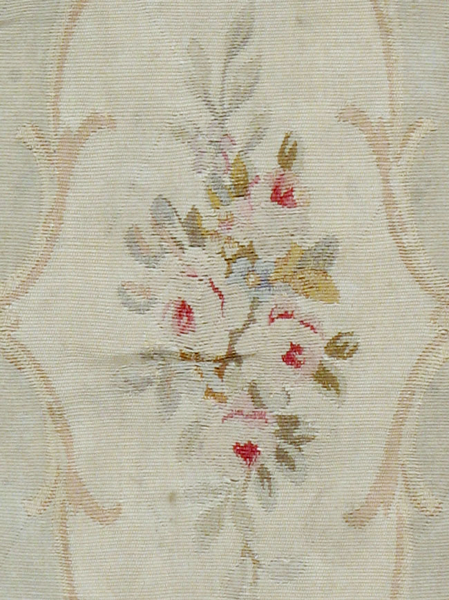 Antique French Aubusson Rug, No.14331 - Staging