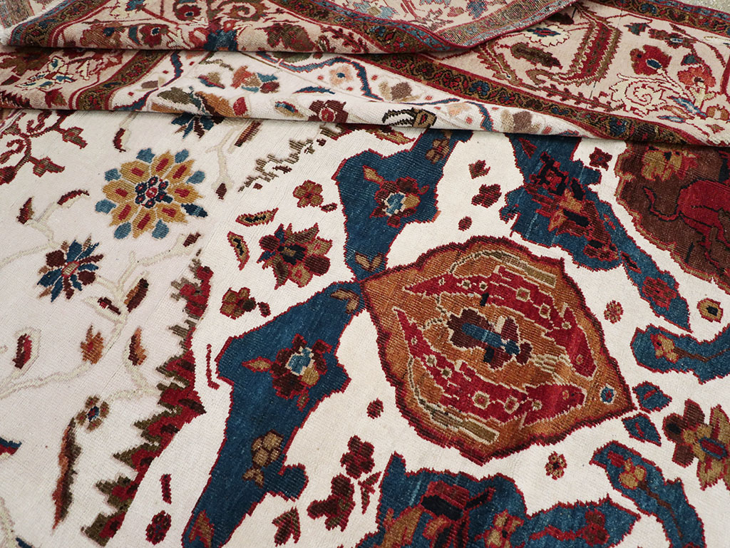 Antique Persian Sultanabad Large Room Size Carpet, No.14336 - Staging