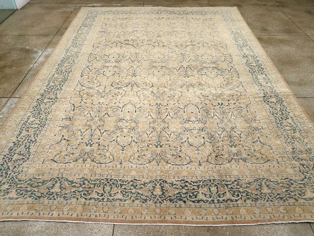 Antique Persian Tabriz Carpet, No.14385 - Staging