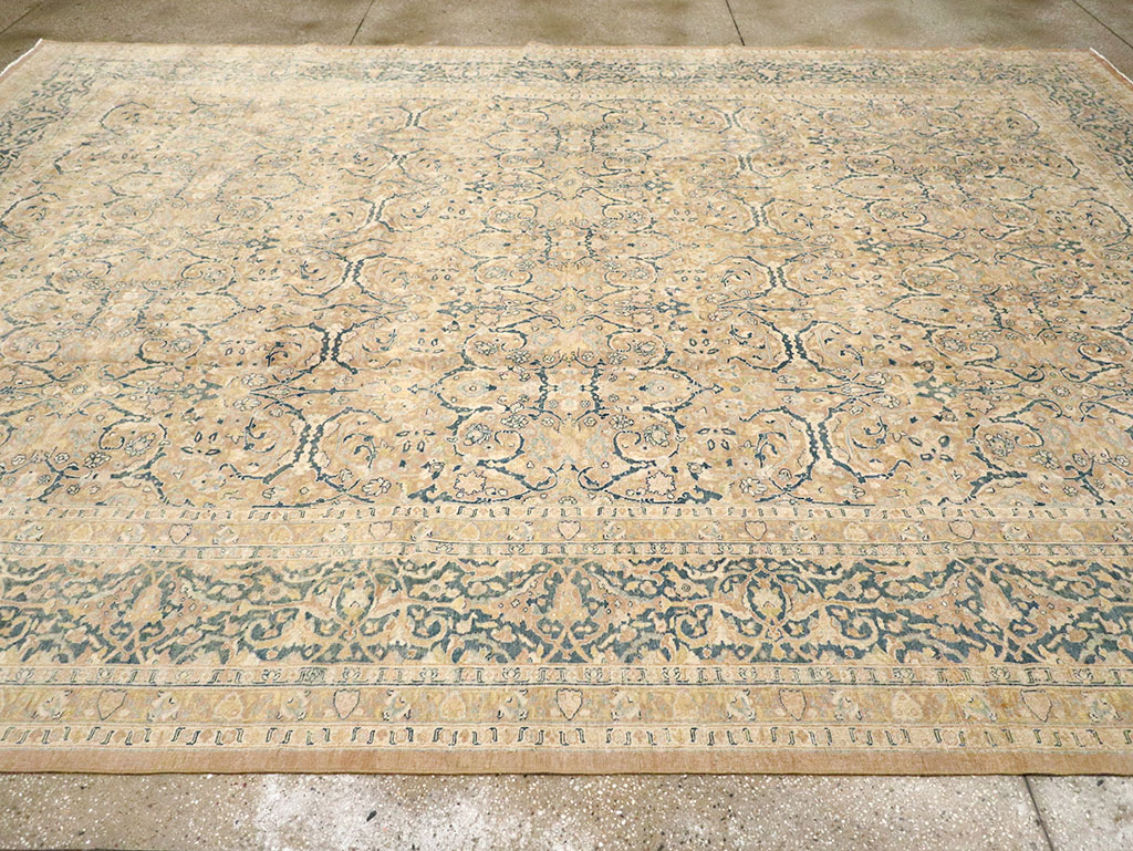 Antique Persian Tabriz Carpet, No.14385 - Staging
