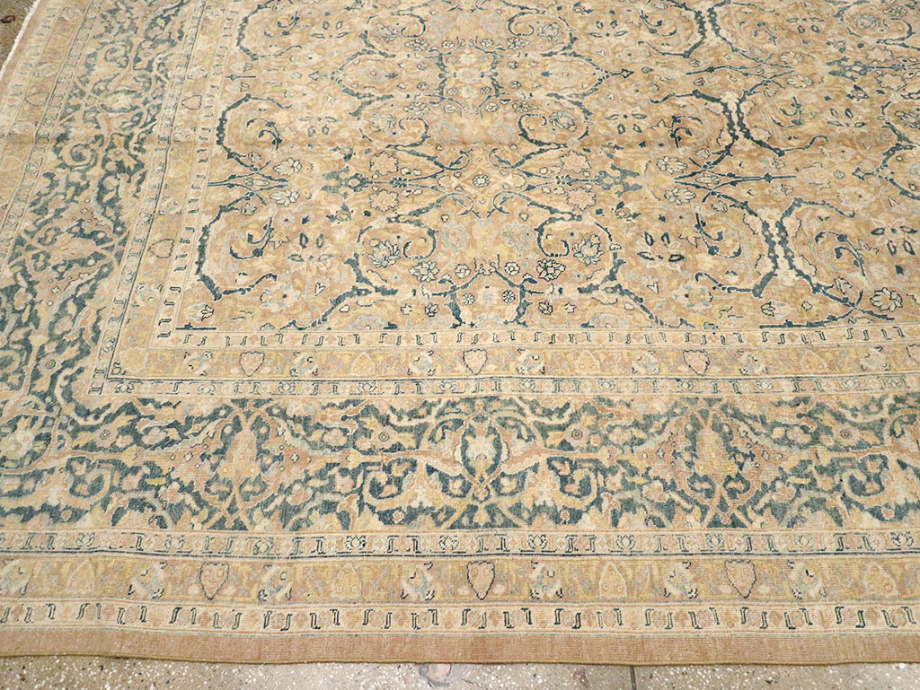 Antique Persian Tabriz Carpet, No.14385 - Staging