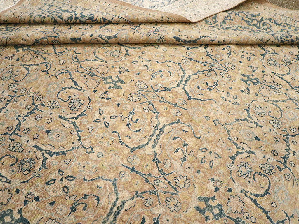 Antique Persian Tabriz Carpet, No.14385 - Staging