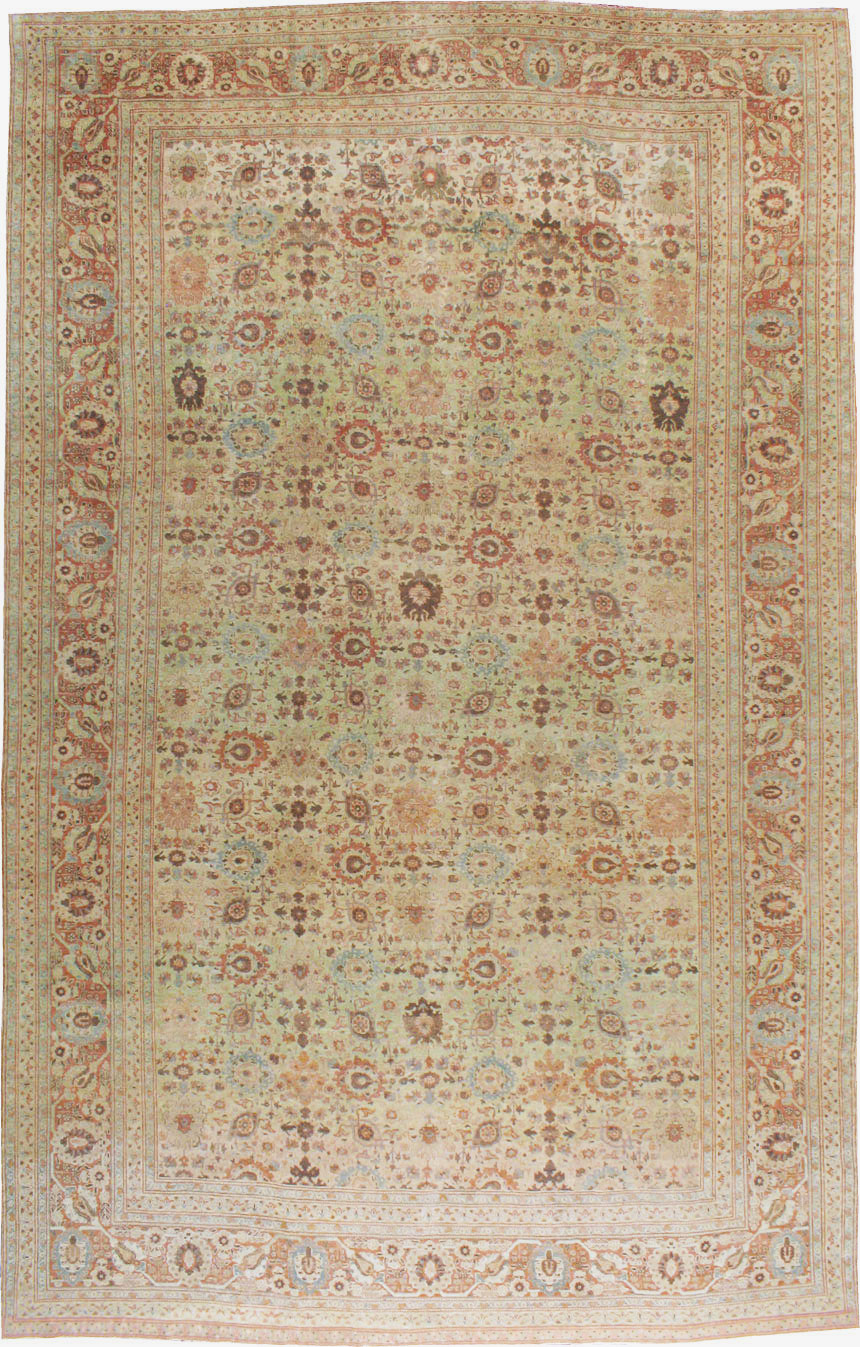 Antique Persian Tabriz Carpet, No.14391 - Staging