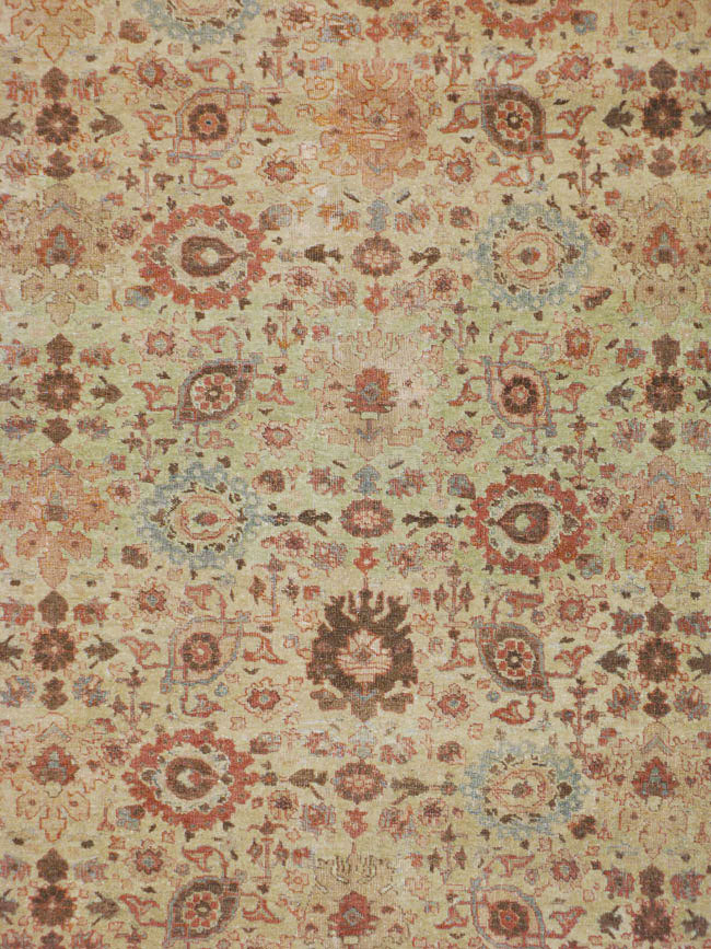 Antique Persian Tabriz Carpet, No.14391 - Staging