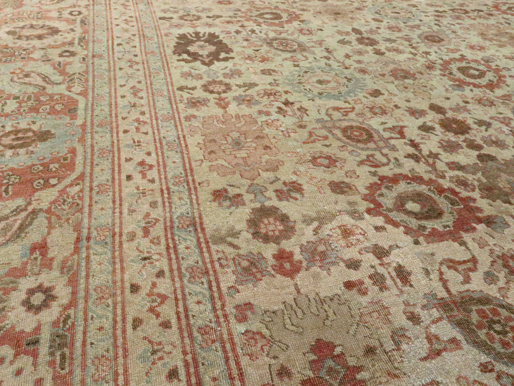Antique Persian Tabriz Carpet, No.14391 - Staging