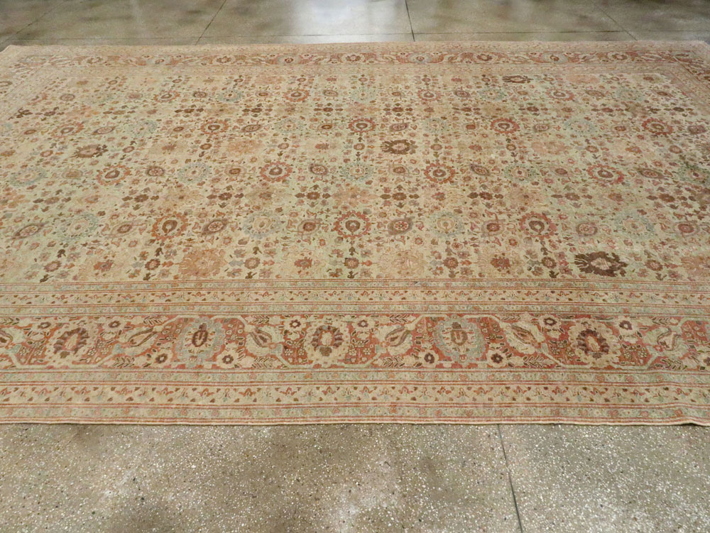 Antique Persian Tabriz Carpet, No.14391 - Staging