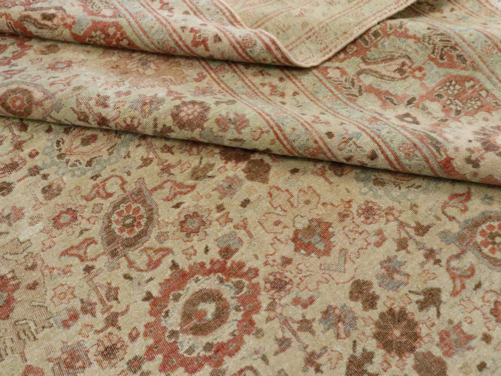 Antique Persian Tabriz Carpet, No.14391 - Staging