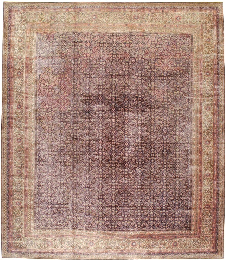 Vintage Indian Lahore Carpet, No.14426 - Staging