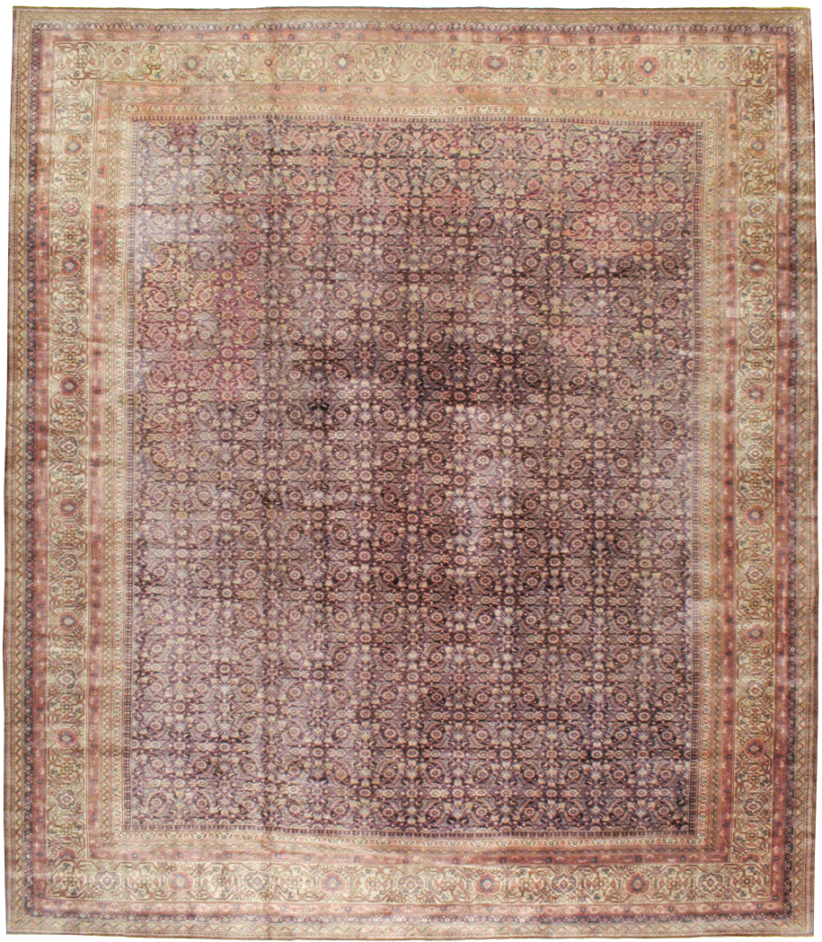Vintage Indian Lahore Carpet, No.14426 - Staging