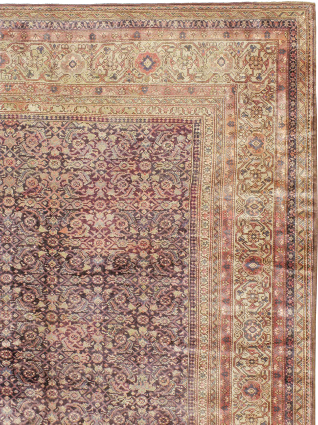 Vintage Indian Lahore Carpet, No.14426 - Staging