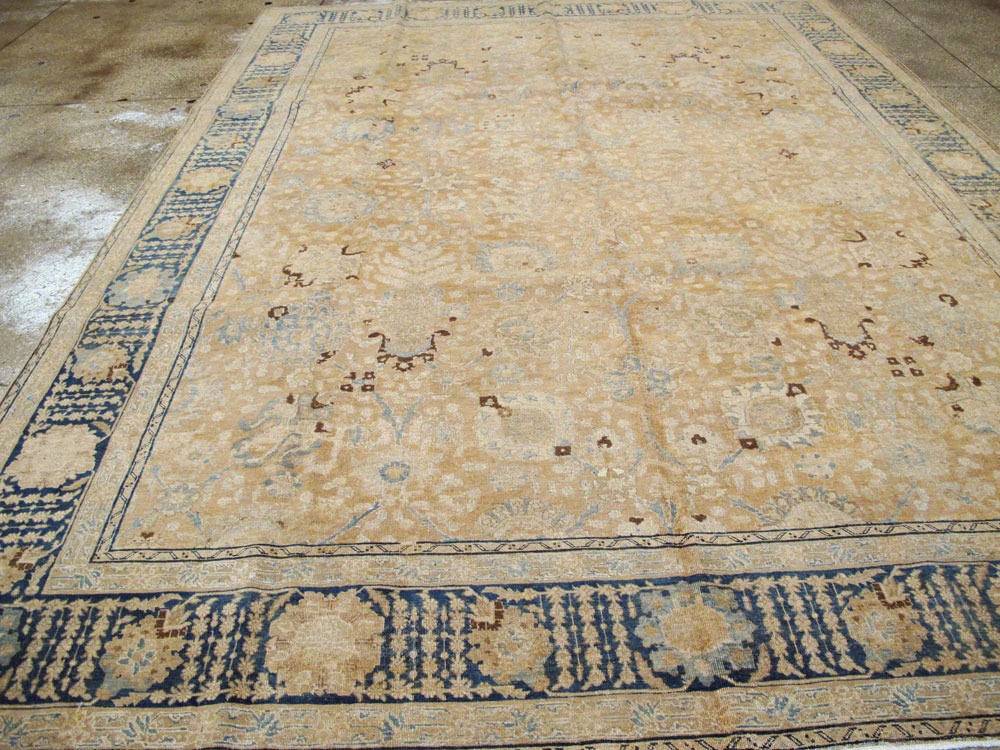 Antique Persian Tabriz Carpet, No.14432 - Staging