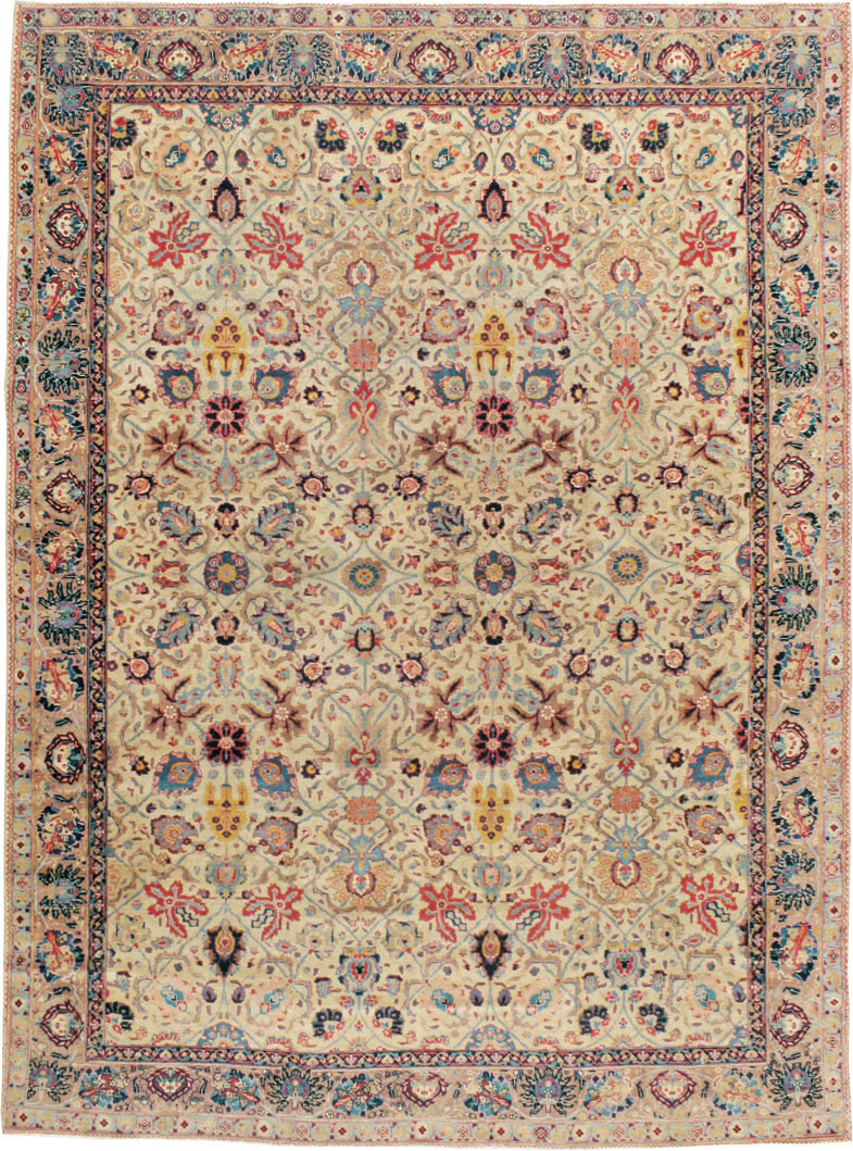 Antique Persian Tabriz Carpet, No.14434 - Staging