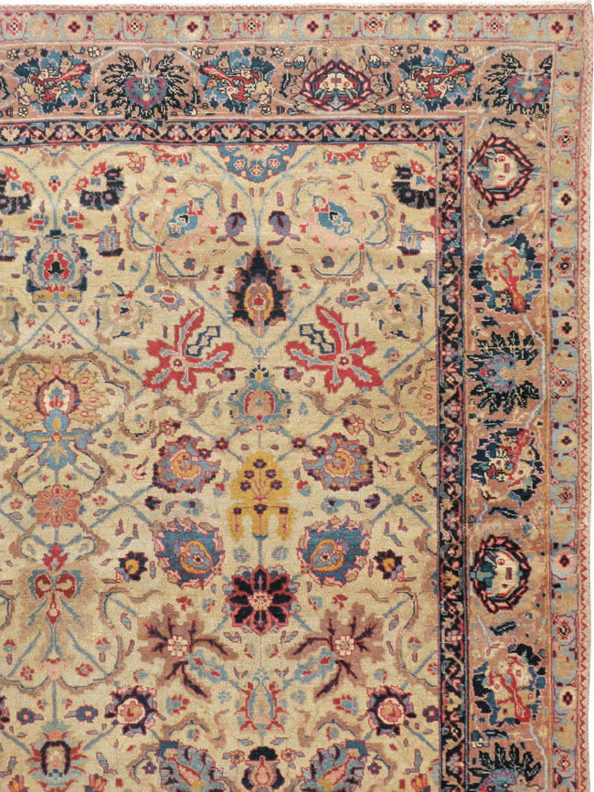 Antique Persian Tabriz Carpet, No.14434 - Staging