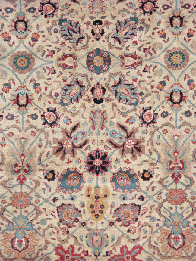 Antique Persian Tabriz Carpet, No.14434 - Staging